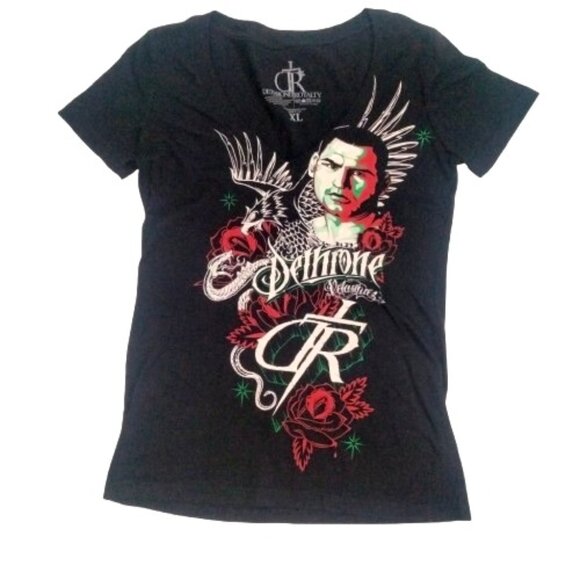 Vtg Y2K Dethrone Royalty Cain Velasquez MMA Wrestling Graphic T Shirt XL - Picture 1 of 6